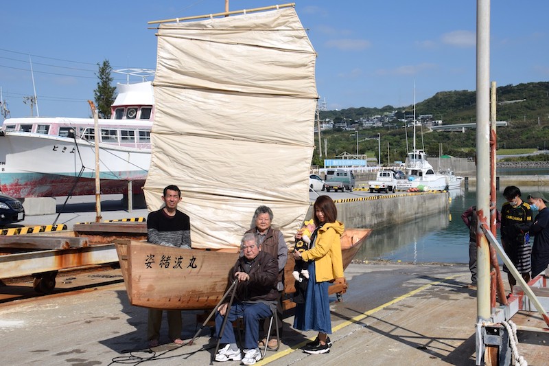 奥武島で伝統的なサバニが完成  （2021/02/20）