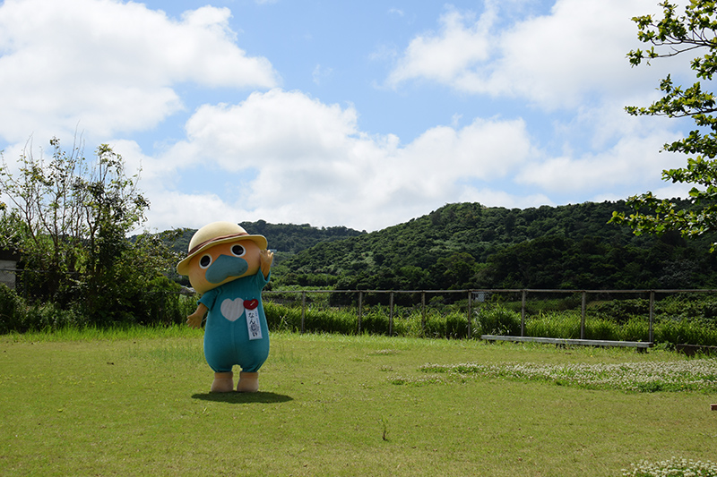 公民館隣の広場