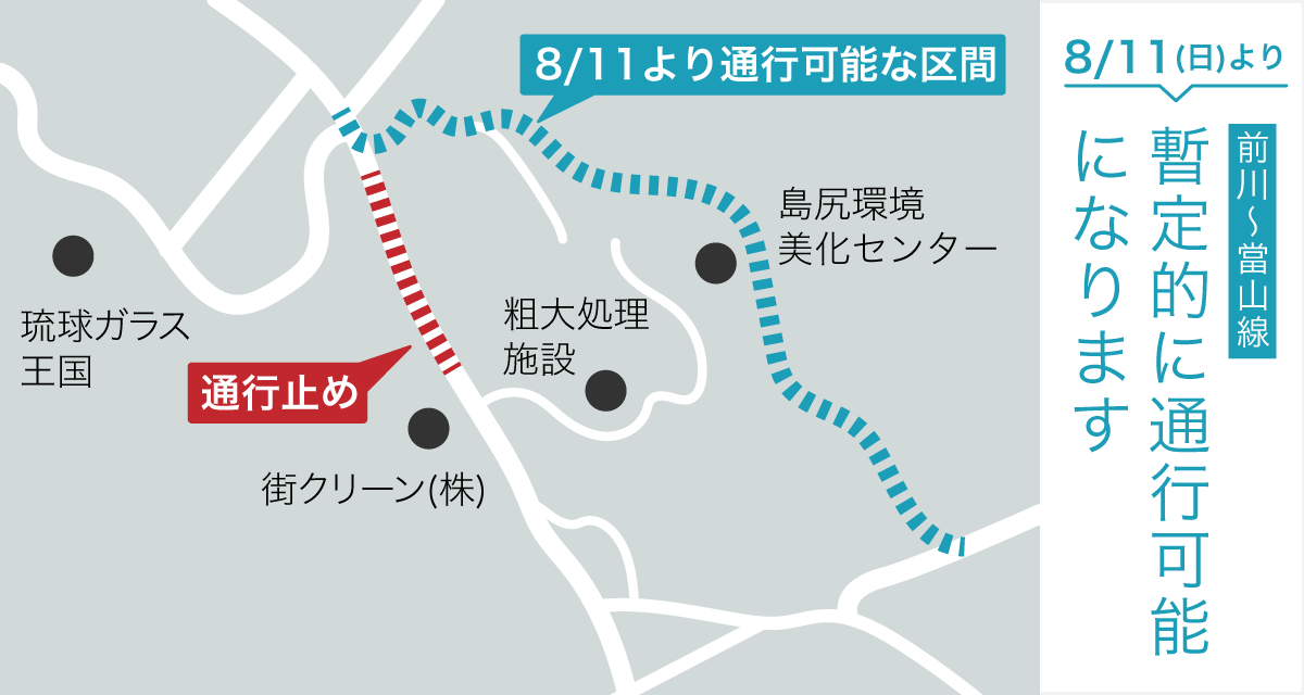 通行可能のお知らせ