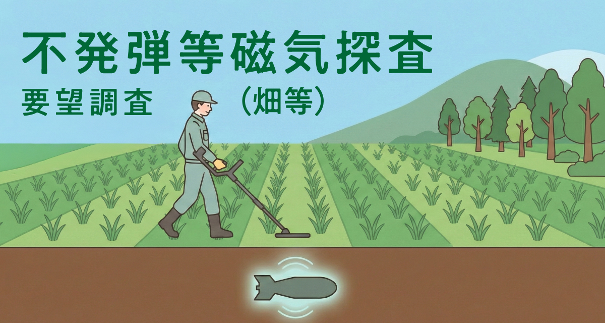 不発弾等磁気探査要望調査