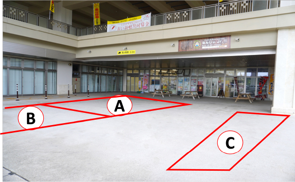 ピロティの区画