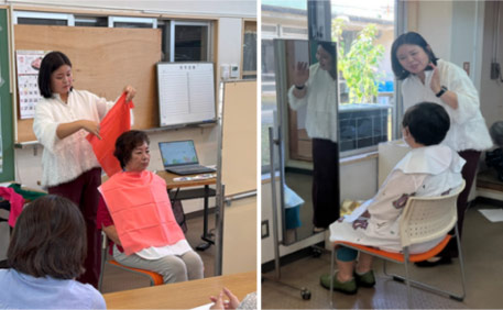 パーソナルカラー講座の様子