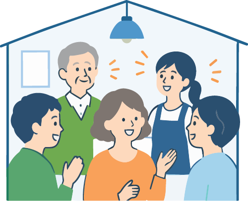 密閉空間のイラスト