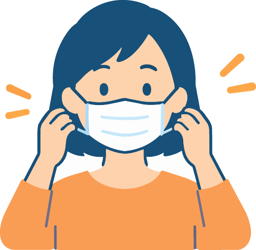 マスク着用のイラスト