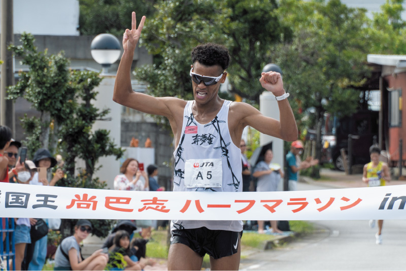 ハーフ男子優勝 宮城 壱成