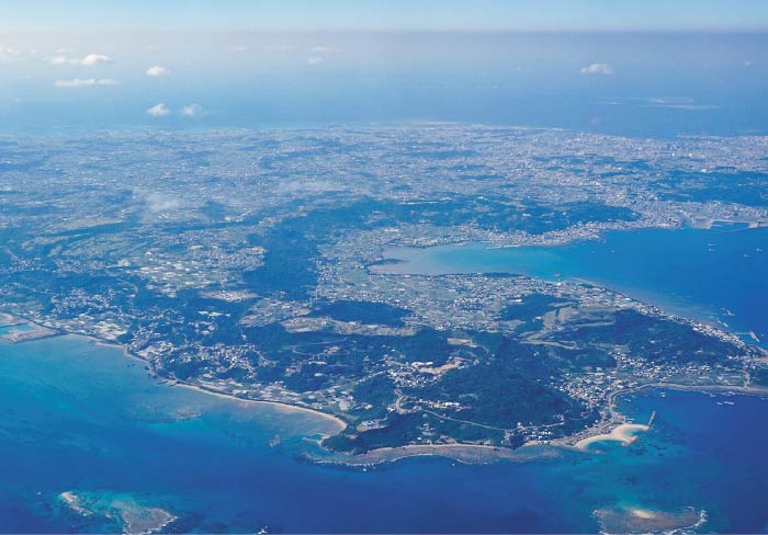 南城市上空写真