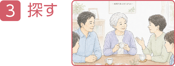 探す