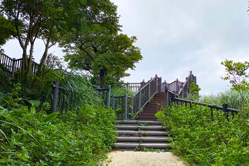 大里城趾公園 パークゴルフ場 展望台