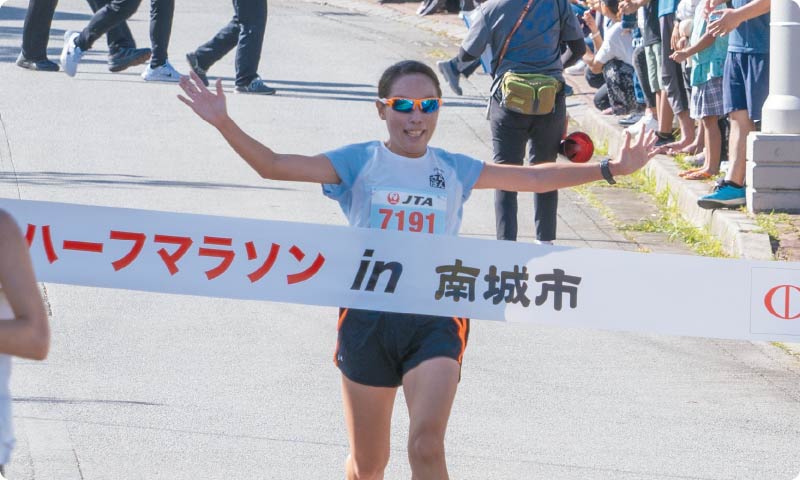 3km女子優勝 安里 真梨子