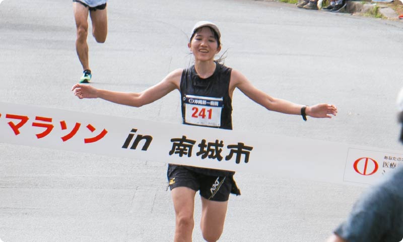 ハーフ女子優勝 山田 麻里江