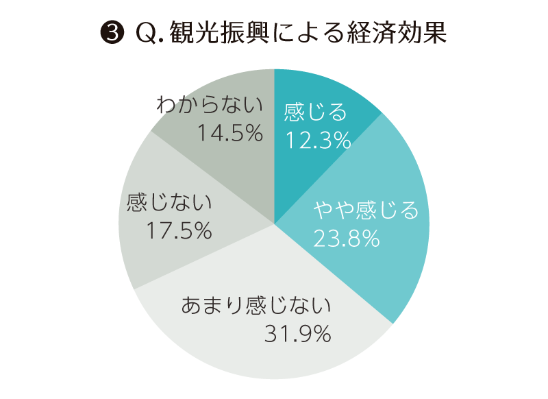 観光振興による経済効果のグラフ