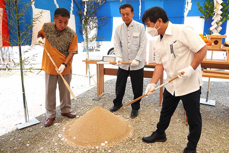 糸数配水池築造工事 安全祈願祭（2023/09/26）