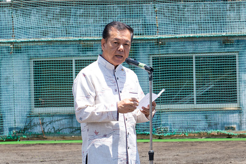 リニューアルした新開球場でセレモニー＆記念試合（2025/04/29）