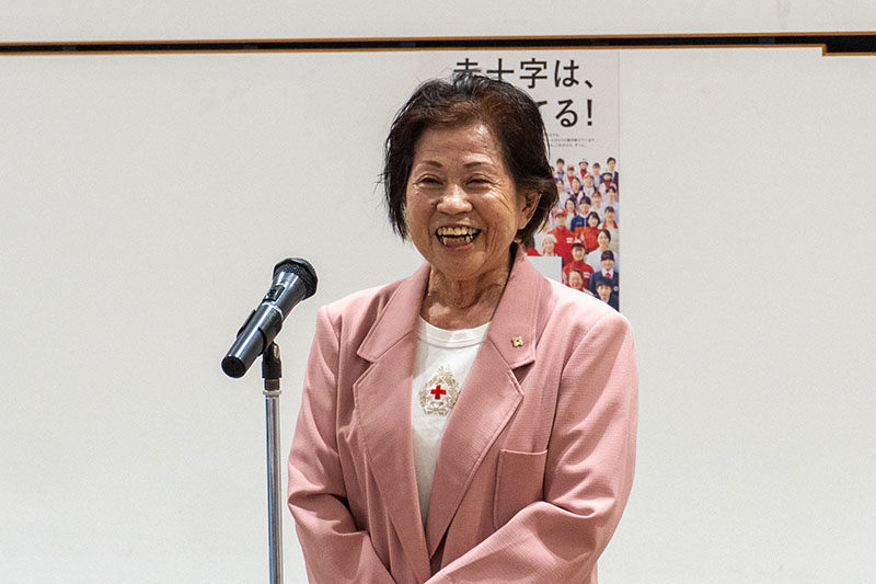 5月は「赤十字会員増強運動」月間。奉仕団が活動資金募集運動出発式（2025/05/16）