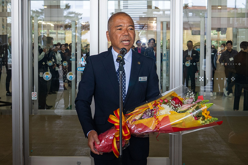 大城新市長が初登庁（2025/12/22）