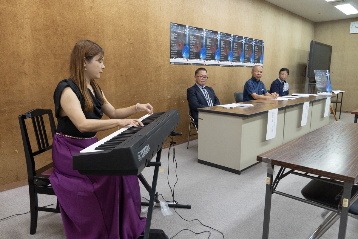 第32回おきでんシュガーホール新人演奏会オーディション記者発表