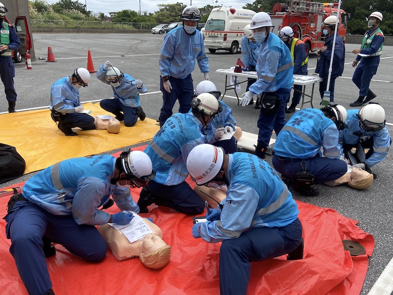 島尻消防組合消防本部　多数傷病者事故対応合同訓練を実施（2020/11/10-11/12）