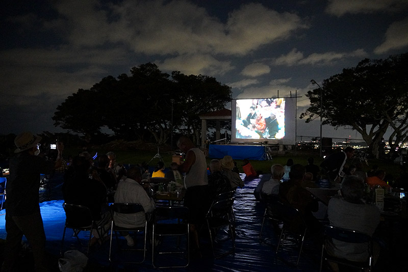 カジマヤー祝いの上映会