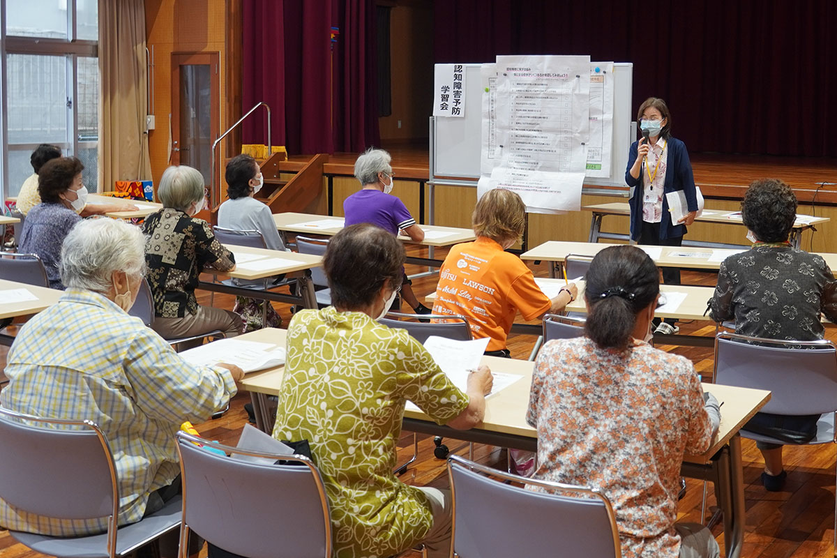 津波古公民館で軽度認知障害（MCI）予防学習会（2023/06/13）
