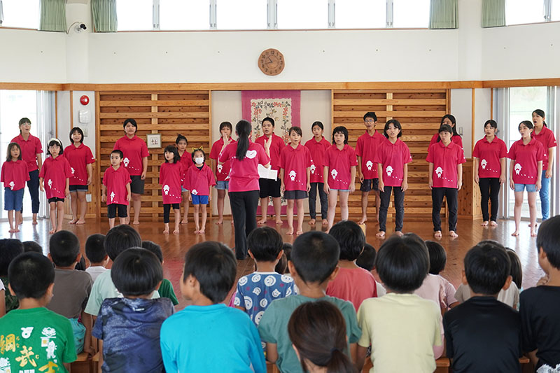 夏季合宿の成果を披露♪ジュニアコーラスがこども園でミニコンサート（2023/08/17）