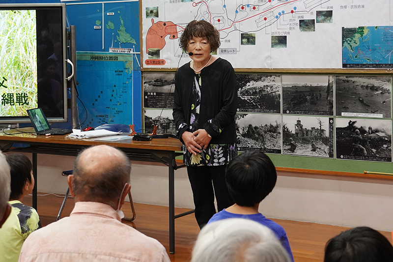 アブチラガマで救われた命。元日本兵の日比野勝廣さんの娘が講話（2024/06/23）
