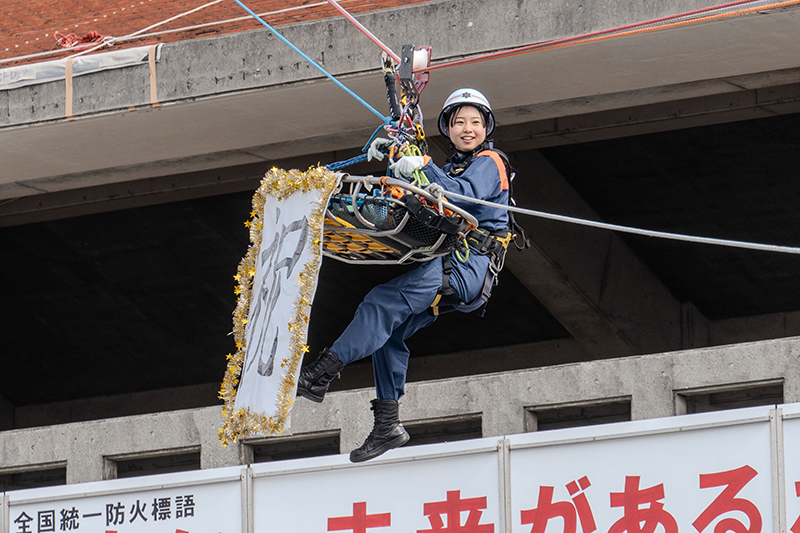 災害のない1年を願い、島尻消防で出初め式（2025/01/09）