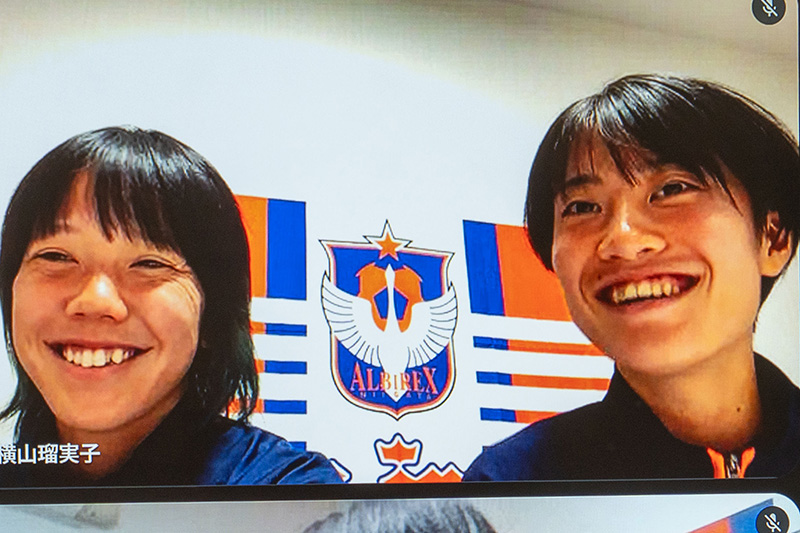 アルビレックス新潟レディースが児童とオンラインで給食メニューを考案（2025/10/31）