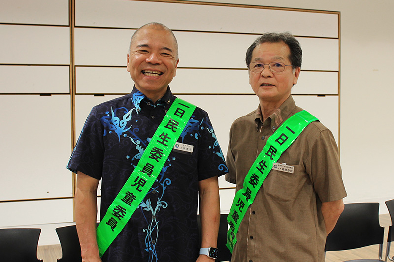 市長と社協会長が一日民生委員・児童委員として地域のミニデイを友愛訪問 （2026/05/12）