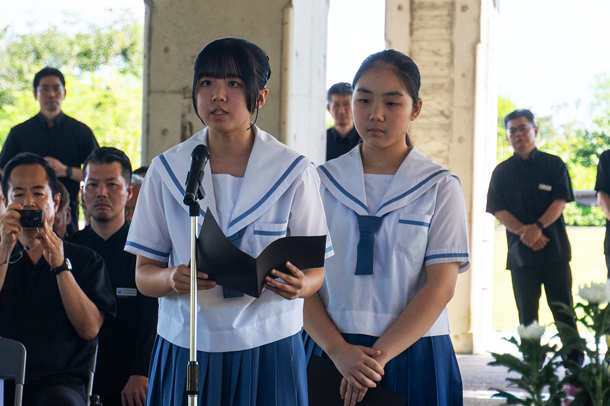 南城市戦没者慰霊祭 戦没者を追悼（2026/06/22）